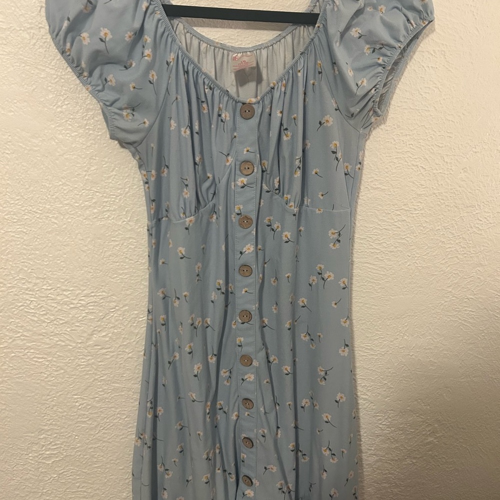 Floral Blue Dress